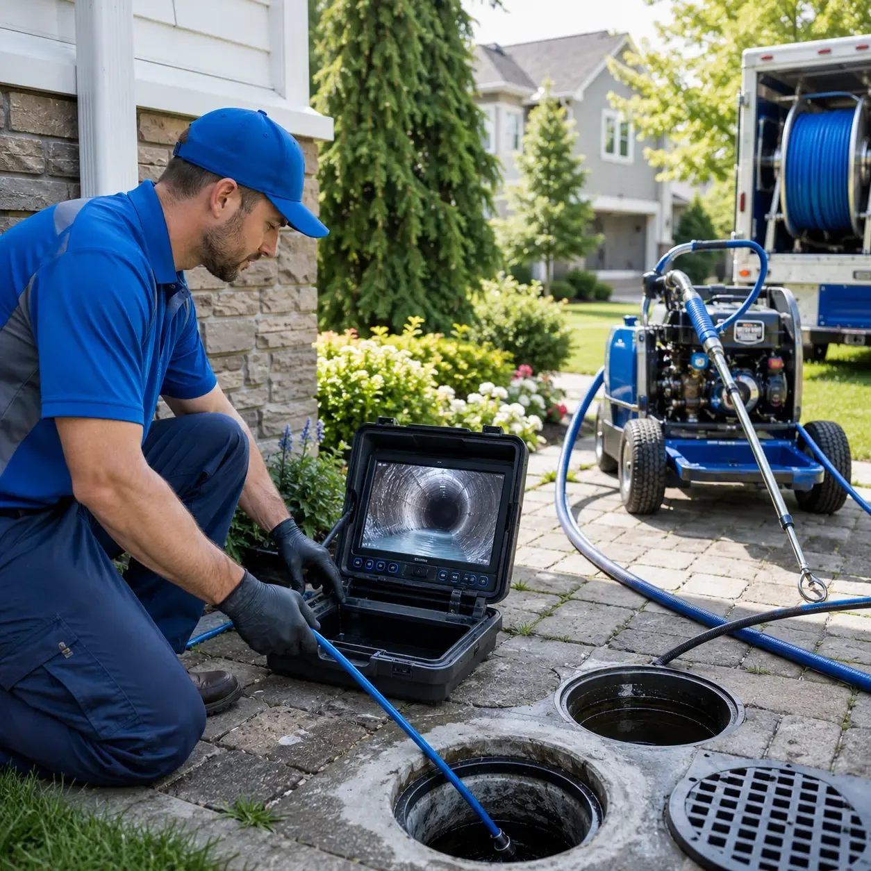 Outdoor drain cleaning professionals serving Vergennes, VT